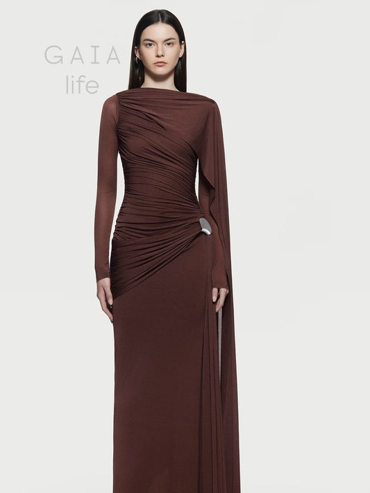 فستان مكسى  بأكمام  غايا