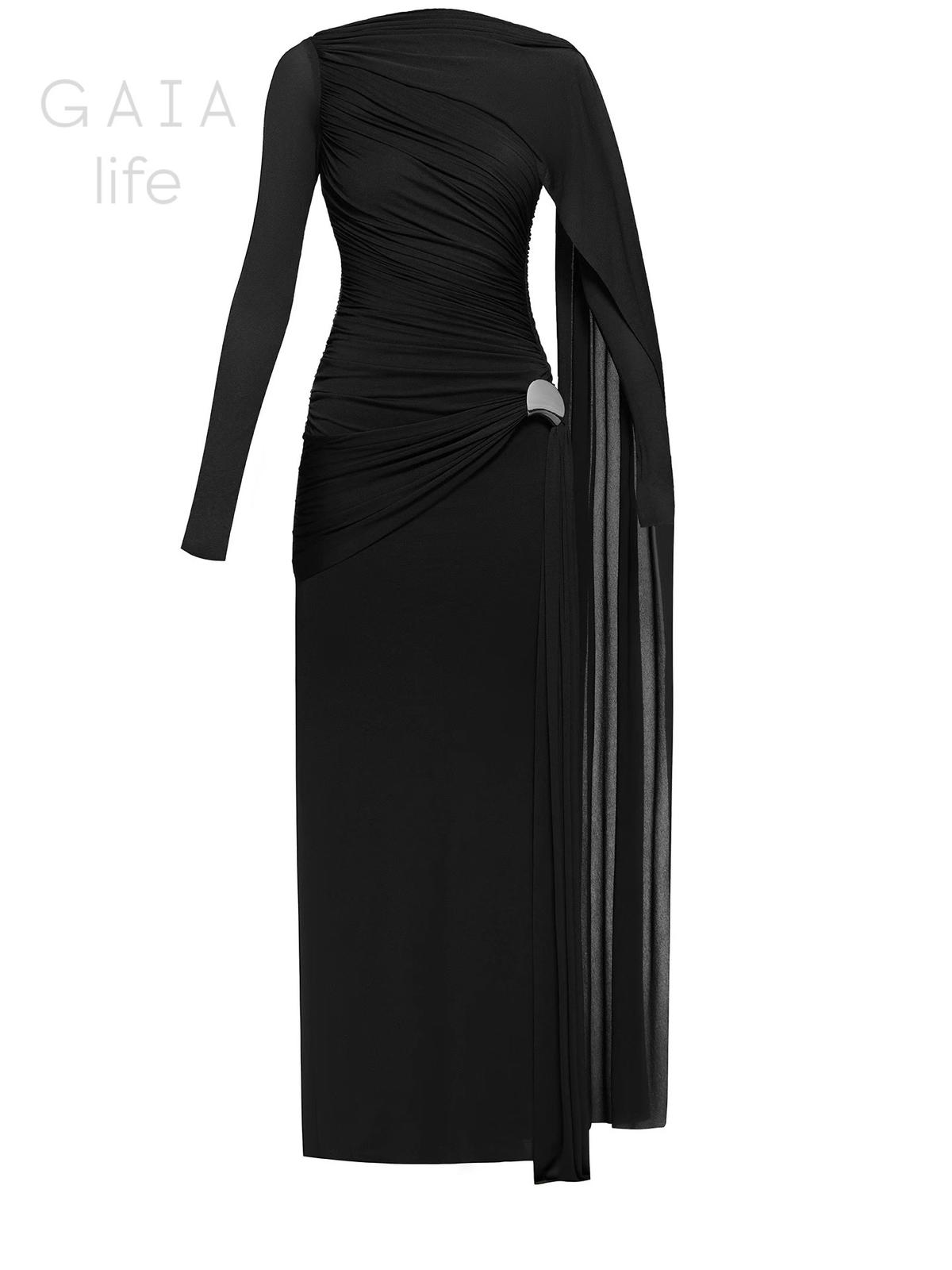 فستان مكسى  بأكمام  غايا